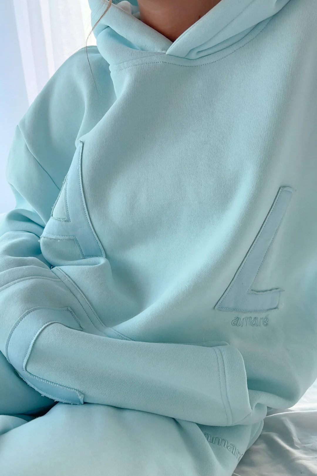 Patchwork "Love" Hoodie
