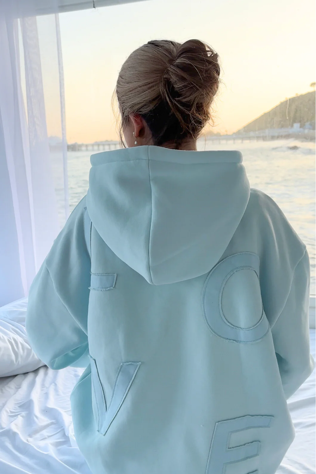 Patchwork "Love" Hoodie