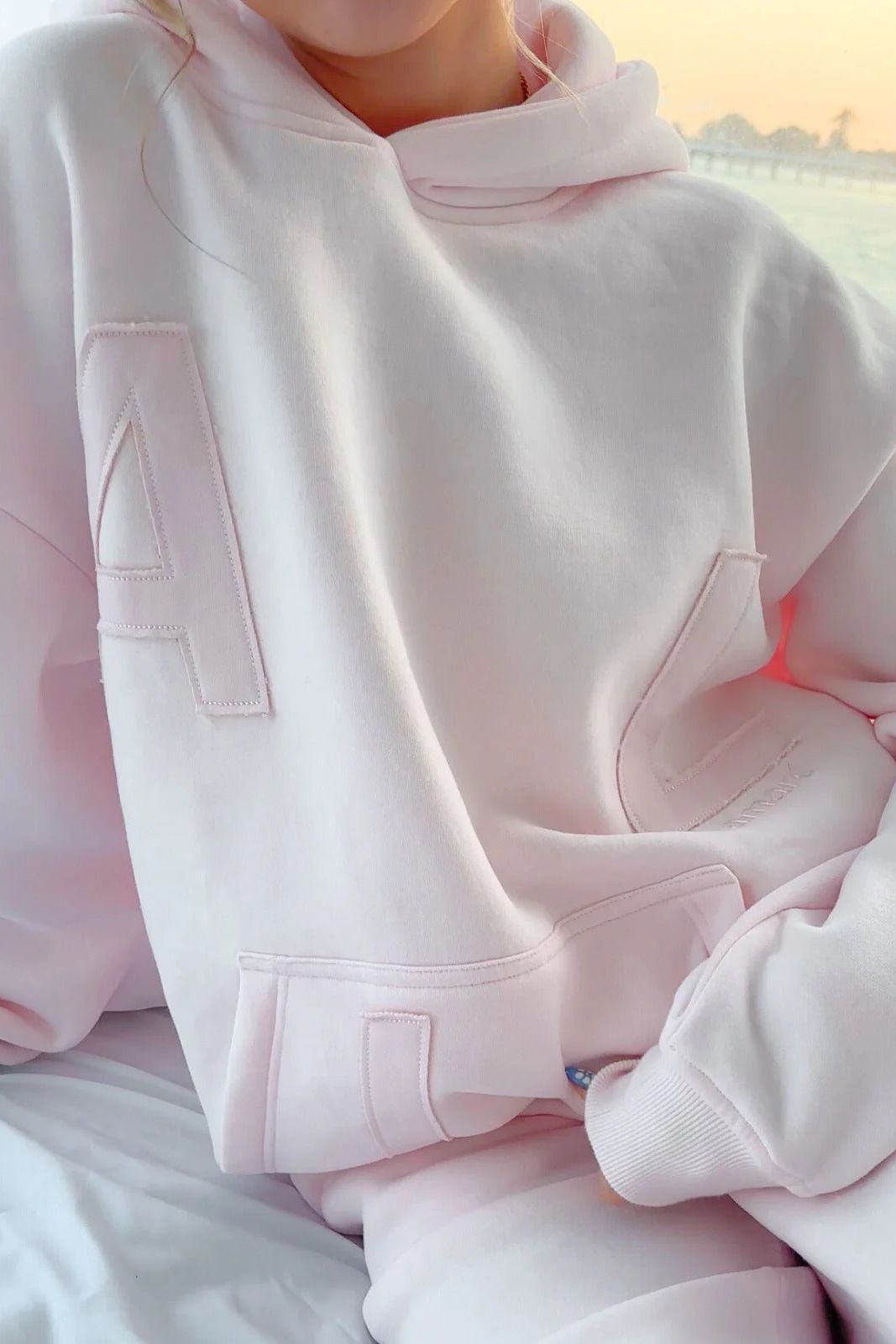 Patchwork "Love" Hoodie