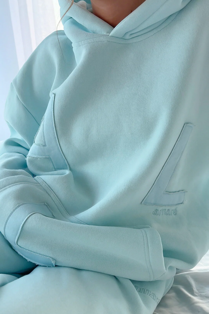 Patchwork "Love" Hoodie