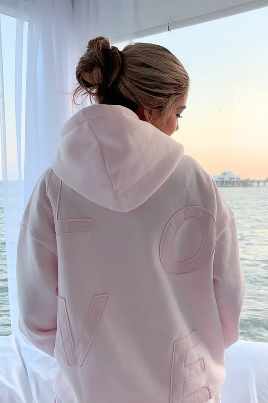 Patchwork "Love" Hoodie